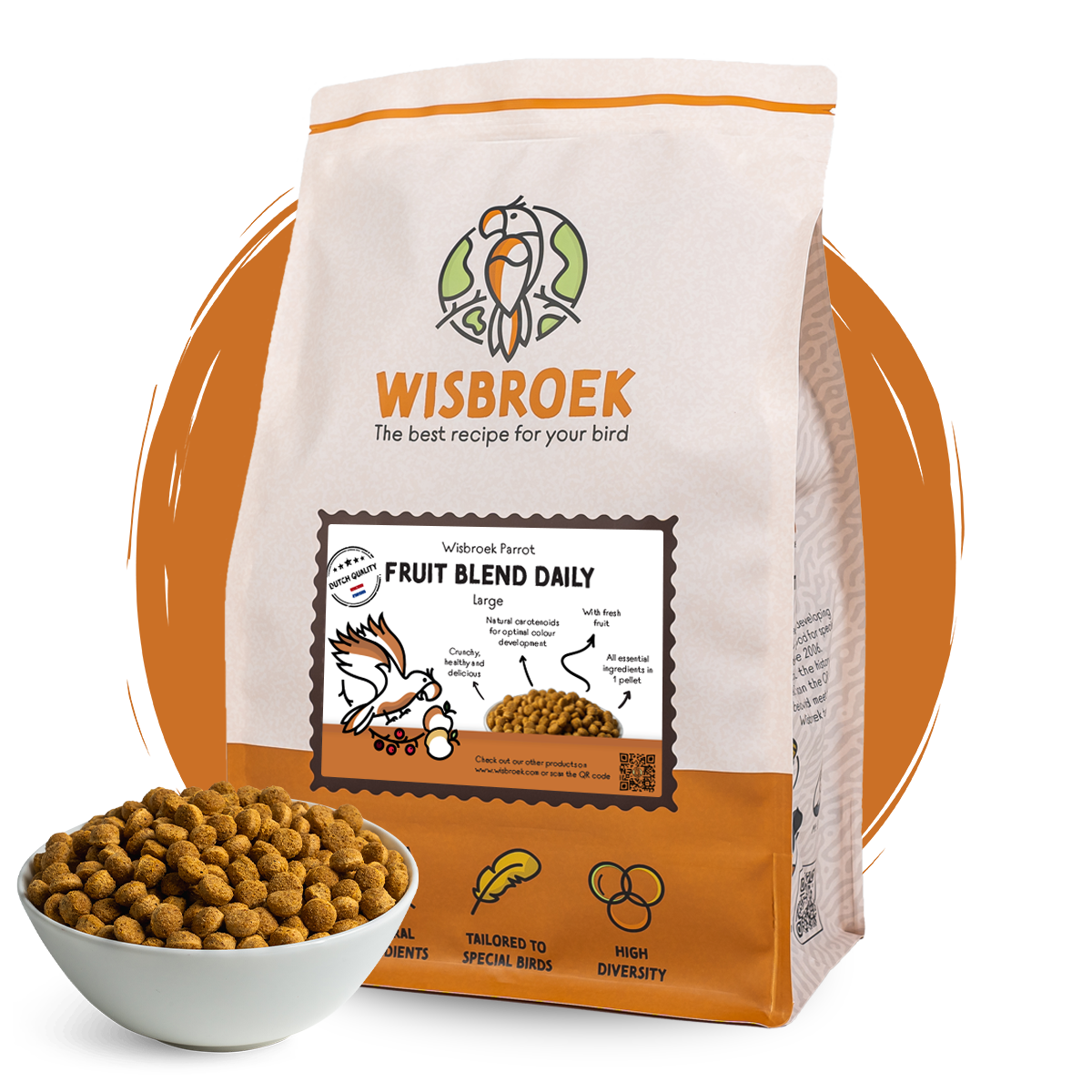 Parrot Fruit Blend Daily Large – Pappagalli di media e grande taglia