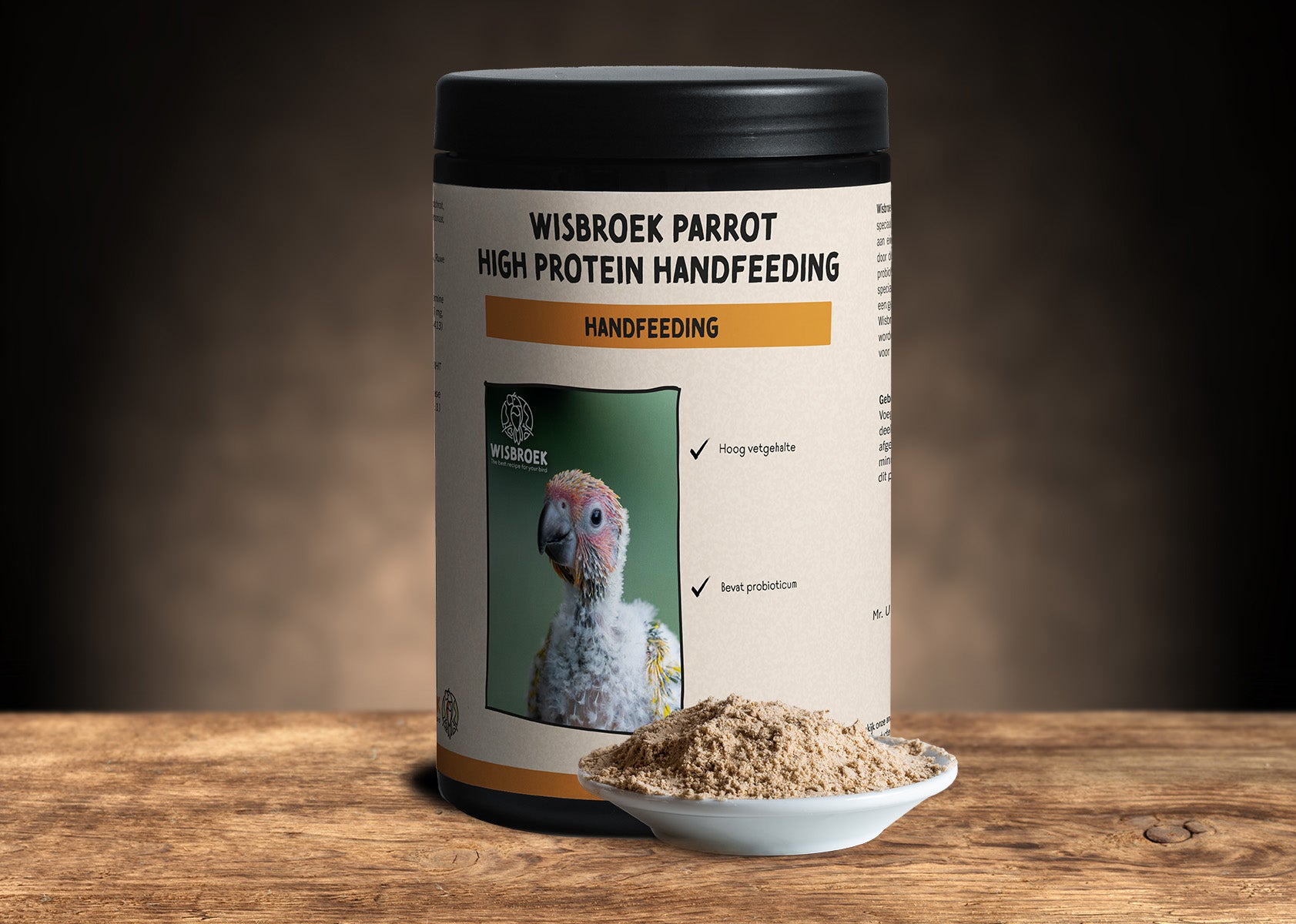 Parrot high fat aliment elevage main